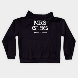 Mrs Est 2023 Kids Hoodie